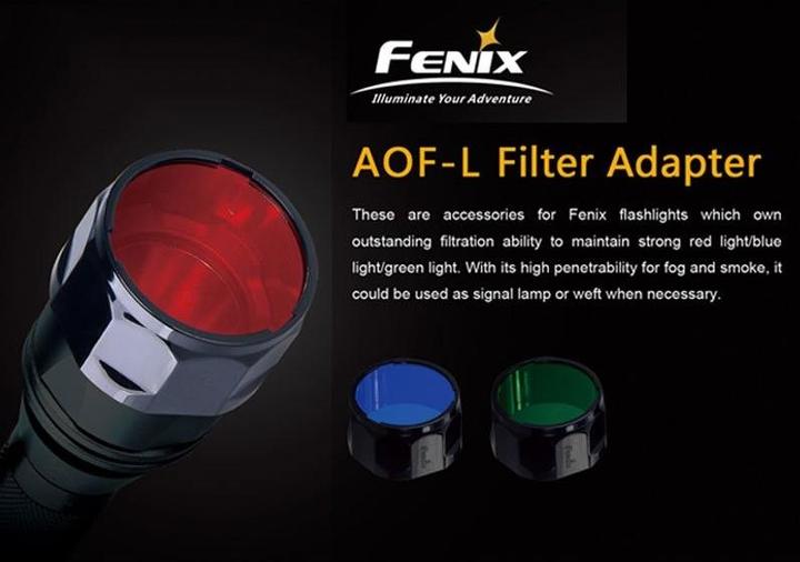 Immagine prodotto Fenix Filtro rosso universale AOF-L per E40, E50, LD41, TK22, PD40, RC20, FD41