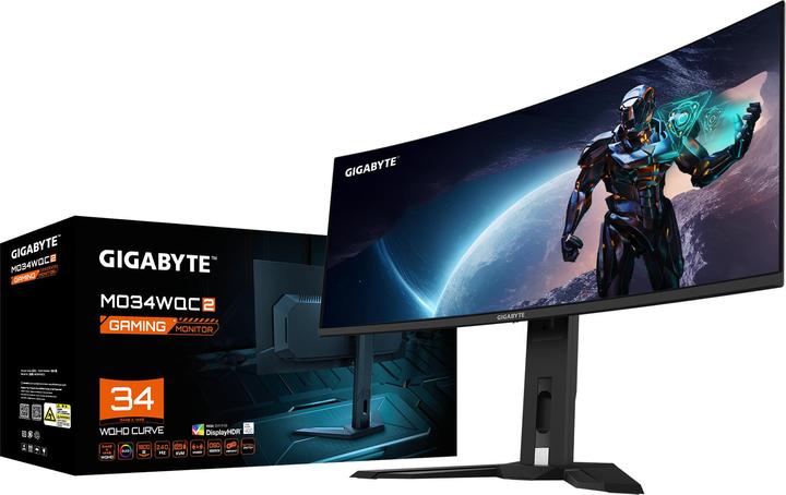 Produktbild Gigabyte MO34WQC2 EK (3440 x 1440 Pixel, 34")