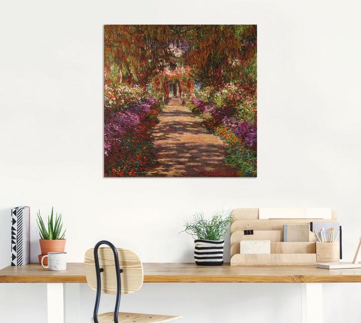 Actual product image Artland Path in Monet's garden in Giverny. 1902 T6UD (70 x 70 cm)