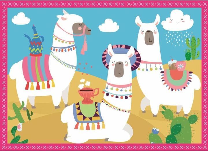 Trefl 4in1-Puzzle - Lamas im Urlaub (207 Teile)