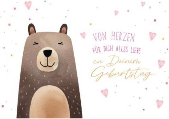 Produktbild Goldbek Geburtstagskarte Bär