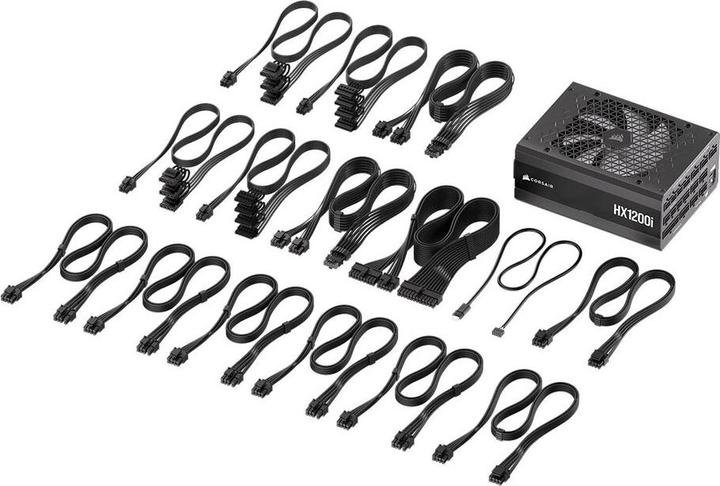 Actual product image Corsair HXi Series (2025), HX1200i, 1200 Watt, 80 PLUS Platinum, C14 Version (1200 W)