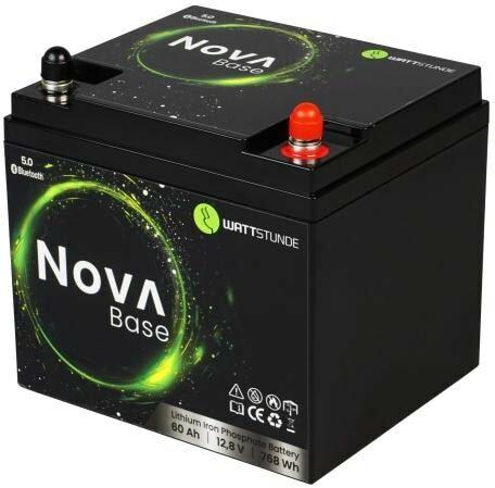 Immagine prodotto Wattstunde Batterie NOVA Base 60 Ah LiFePO4 (12.80 V, 60 Ah)