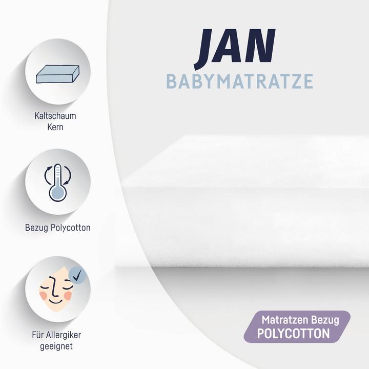 Actual product image Julius Zöllner Baby mattress Jan (160 x 80 cm)