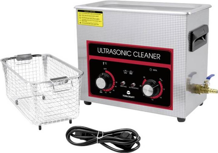 Produktbild Toolcraft USC-650 Ultraschallreiniger Schmuck, Werkstatt, Bürobedarf 180 W 6.5 l (40 kHz, 6500 ml)