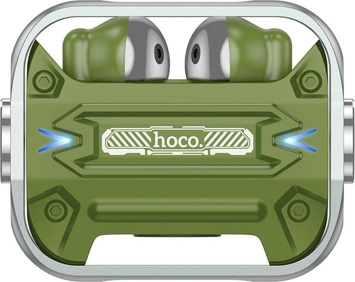 Actual product image Hoco - Wireless Earbuds (EW55) - for Gaming, Bluetooth 5.3, True Wireless - Army Green (4 h, Wireless)