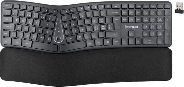Actual product image FreeVoice Wireless Ergo Keyboard (CH) (CH, Wireless)