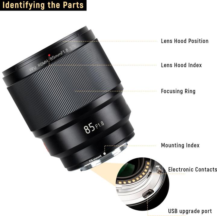 Actual product image Viltrox AF 85mm f/1.8 XF Mark II, Fuji X (Fujifilm X, APS-C / DX)