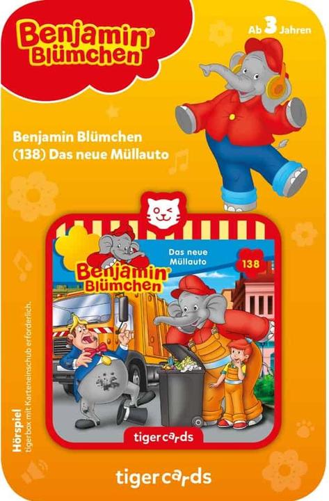 Produktbild Tigermedia Tigercard Benjamin Blümchen Das neue Müllauto (Deutsch)