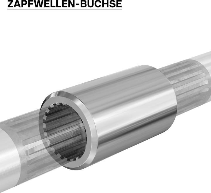 Produktbild Wiltec Zapfwellen Buchse E-Typ 100 mm Vielkeilwelle PTO-Shaft 1 3/4" Z20 20 Nut Traktor (Rasentraktor, Traktorzubehör)