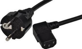 Image du produit RND Electronics Câble d'alimentation CA, prise de terre type F (CEE 7/7) - IEC 60320 C13, 1.8m, noir (0.26 m)