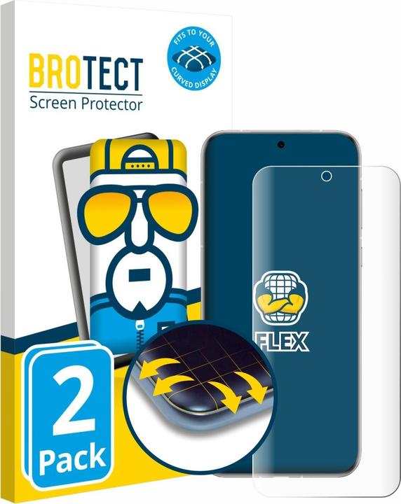 Productafbeelding BROTECT Fullscreen Schutzfolie Displayschutz Folie Klar Transparent (2 Stuk, Honor 70 Pro)