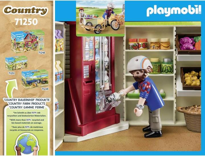 Image du produit Playmobil 71250 Magasin de ferme ouvert 24 heures sur 24 (71250, Playmobil Country)
