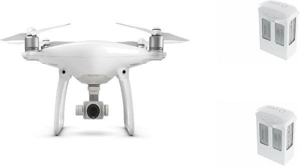 DJI Phantom 4 mit 2 Zusatzakkus (28 min, 1380 g, 12 Mpx)