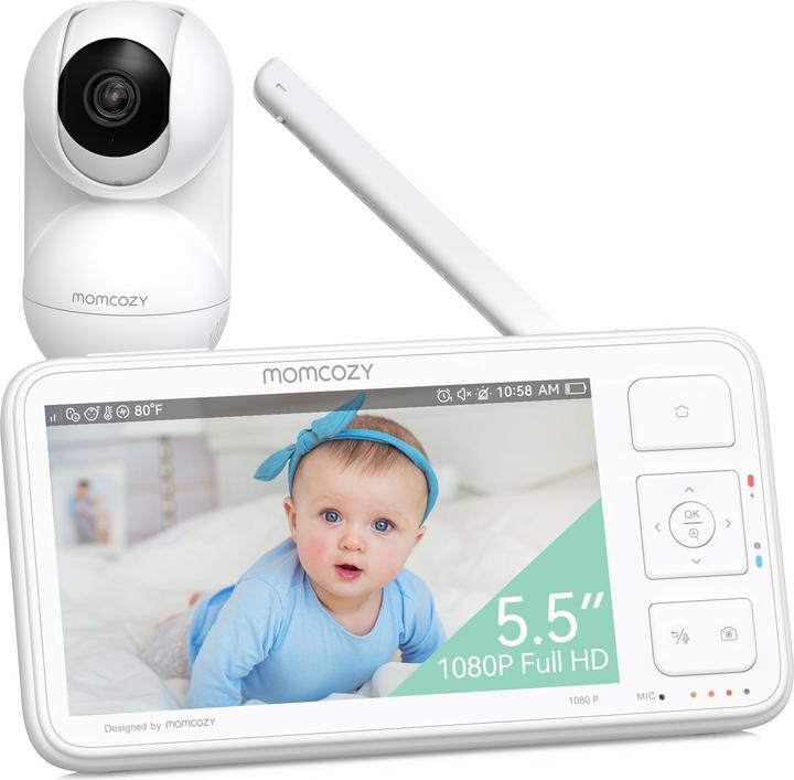 Momcozy Video Baby Monitor BM03 5,5 inch (Babyphone Audio, 500 m)
