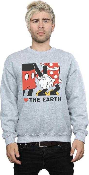 Immagine prodotto Disney Mickey Mouse Heart The Earth Felpa Uomo (4XL)