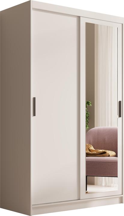 ADRK Furniture Armoire à portes coulissantes avec miroir Hailey 120 (120 x 60 x 205 cm)