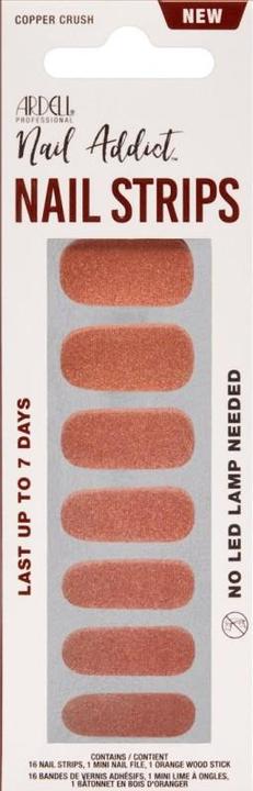 Ardell Nail Addict Nail Strips Copper Crush 16 Stk (Kunstnägel, Copper)