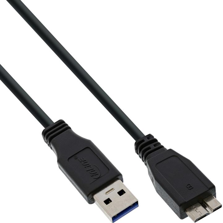 InLine Cavo USB 3.0 A maschio a Micro B maschio nero 5m (5 m, USB 3.0)