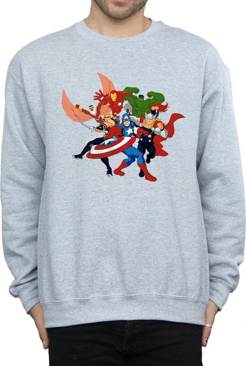 Immagine prodotto Avengers Assemble Comic Team Felpa Uomo (3XL)