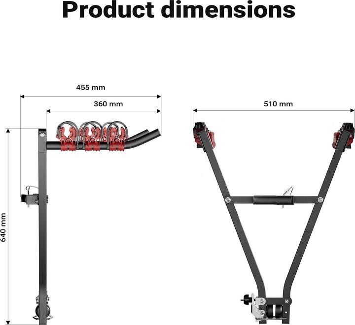 Actual product image Wiltec Bicycle carrier