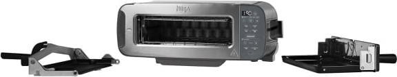 Productafbeelding Ninja 3-in-1 Multifunctionele Broodrooster, Grillplaat en Panini Maker - 7 Roosterstanden - RVS - ST202EU