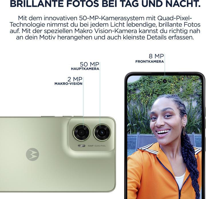 Produktbild Motorola moto g24 (128 GB, Ice Green, 6.56", Hybrid Dual SIM, 50 Mpx, 4G)