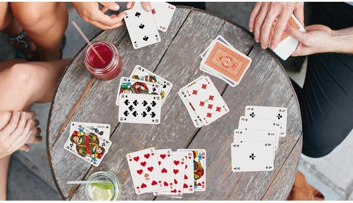 Actual product image Cartamundi Romme 2x55 cards linen French picture FSC (German)