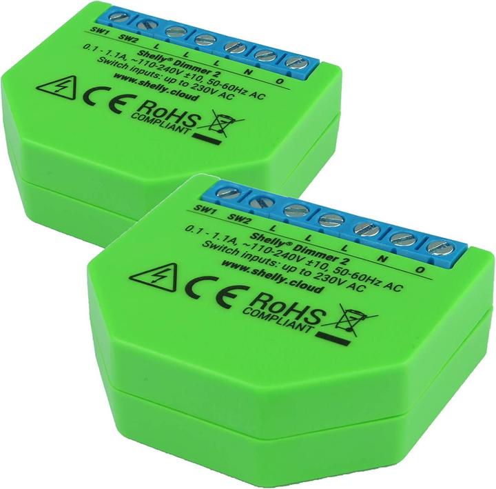 Produktbild Shelly Dimmer 2 x2 (Dimmaktor)