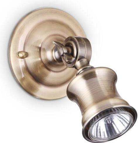 Actual product image Ideal lux BARBER GU10 wall light dimmable burnished warm white 159997 (640 lm, GU10)