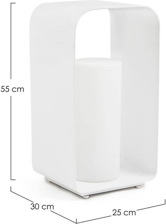Image du produit Bizzotto Lampe de sol à LED Ridley blanche 45