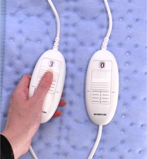 Produktbild Inventum HN236I - Elektrische Onderdeken - 150x150 cm - Lichtblauw (150 x 140 cm)