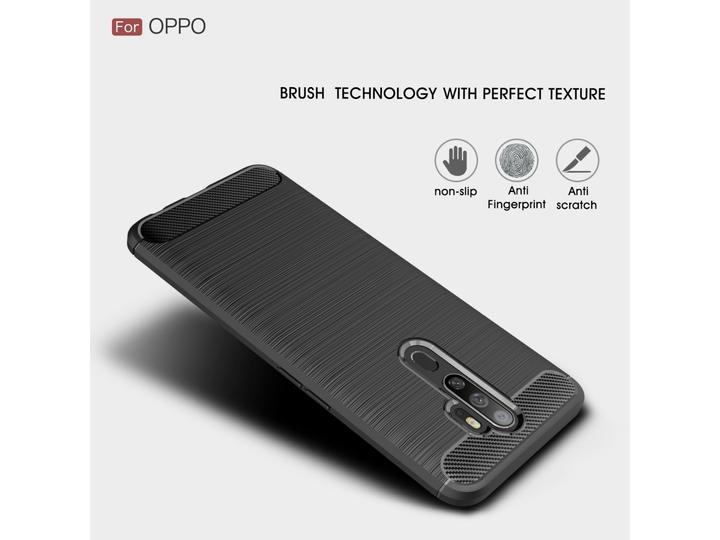 Immagine prodotto Screenguard Oppo A5 2020 Custodia Carbon Brushed Soft TPU (Oppo A5 (2020))