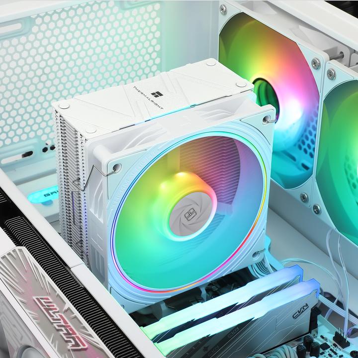 Image du produit Thermalright Assassin Spirit 120 EVO White - Refroidisseur de CPU, topplate (156 mm)
