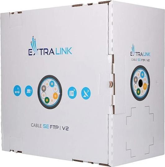 Immagine prodotto Extralink CAT5E FTP (F/UTP) V2 DOPPINO TELEFONICO PER ESTERNI 100M (F/UTP, CAT5e, 100 m)