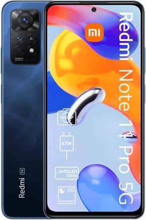 Produktbild Xiaomi Redmi Note 11 Pro 5G (128 GB, Atlantic Blue, 6.67", Hybrid Dual SIM, 108 Mpx, 5G)