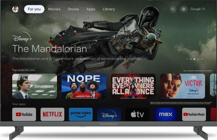 Produktbild Thomson Google TV 32 Zoll QLED Seite (32", QLED, Full HD)