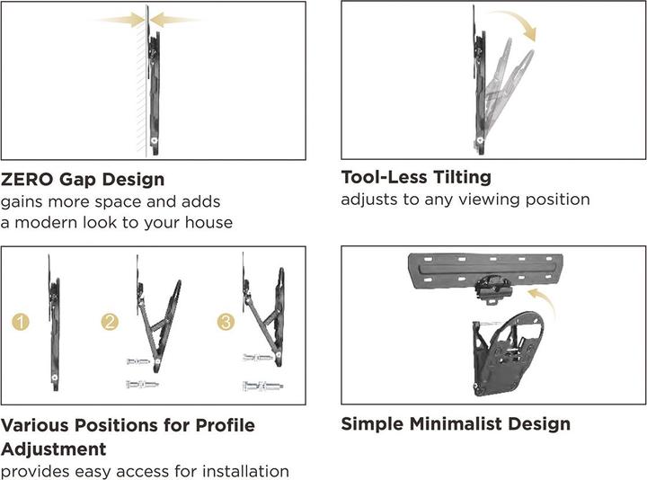 Produktbild Value No Gap (Wand, 65", 50 kg)