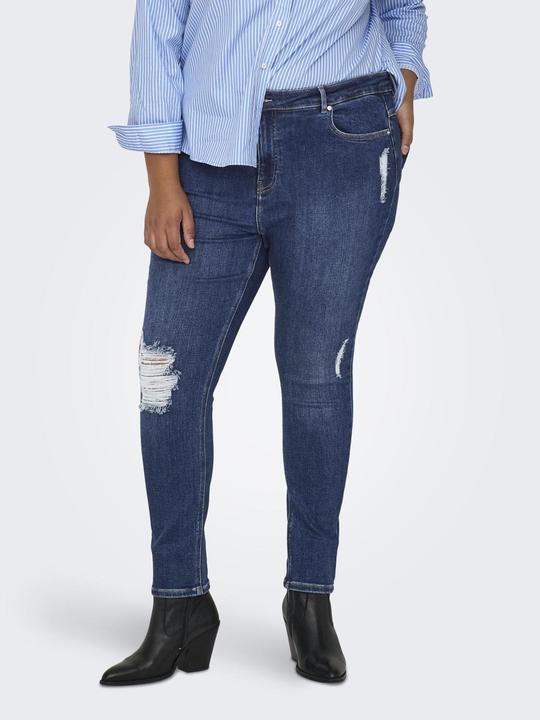 Actual product image Only Curvy CARMILA HW ANK DST Skinny Fit Jeans (W44/L32)