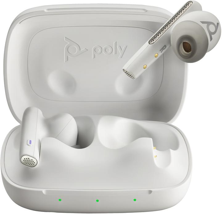 Actual product image Poly Voyager Free 60 UC White Sand Earbuds (ANC, 24 h, Wireless)