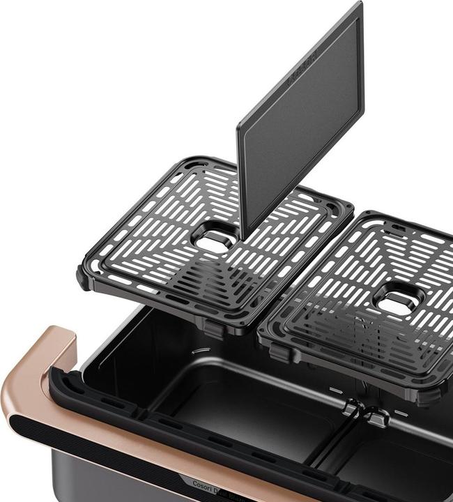 Produktbild Cosori TWINFRY Airfryer - xxl Hot Air Fryse 10 Liter - 2 Mahlzeiten gleichzeitig zubereitenTeiler- 6