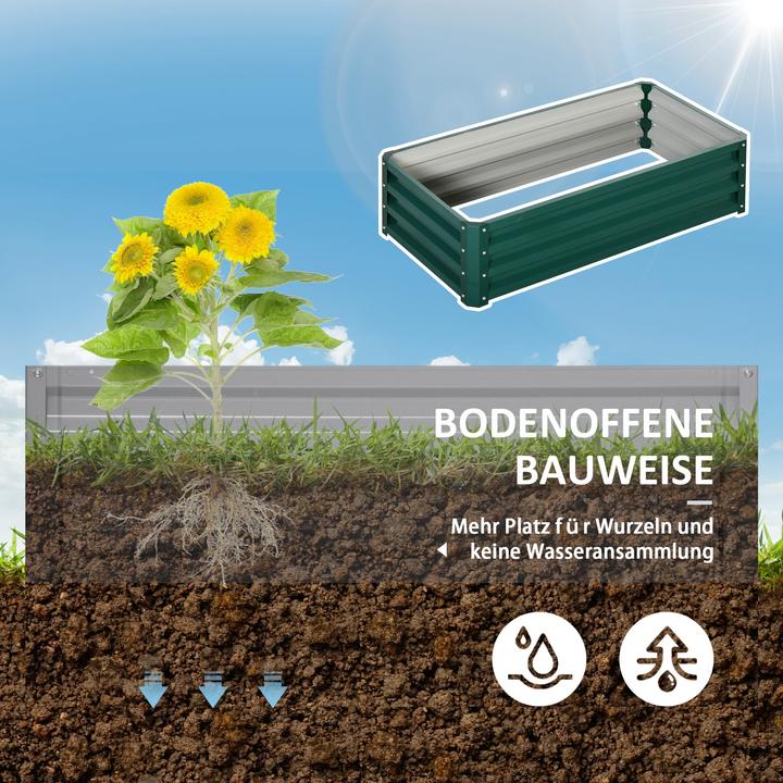 Immagine prodotto Outsunny Letto con base aperta e bordi superiori curvi