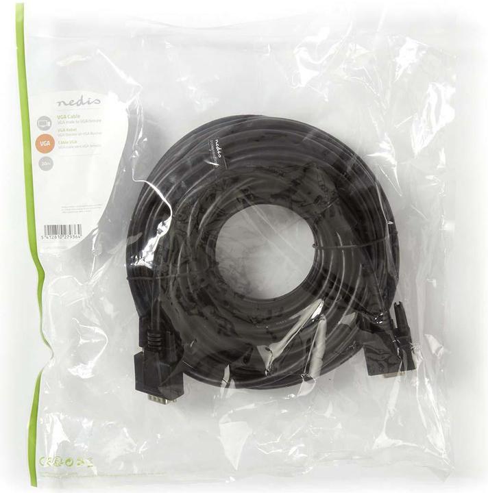 Image du produit Nedis Câble VGA - VGA mâle - VGA femelle - nickelé - résolution maximale : 1280x800 - 20.0 m - ru (20 m, VGA)