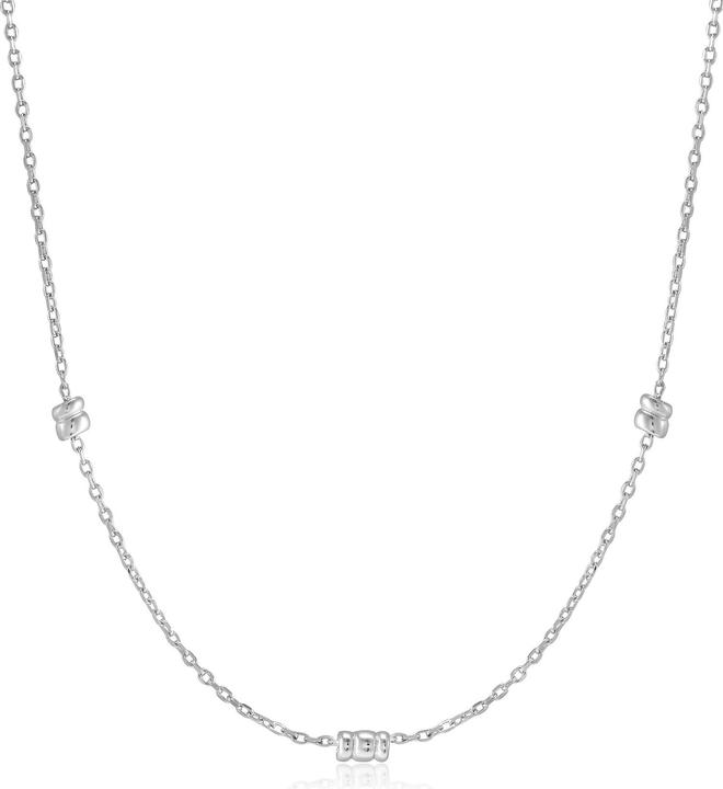 Actual product image Ania Haie N038-02H Smooth Twist Ladies Necklace, adjustable (925 silver, 40 - 45 cm)