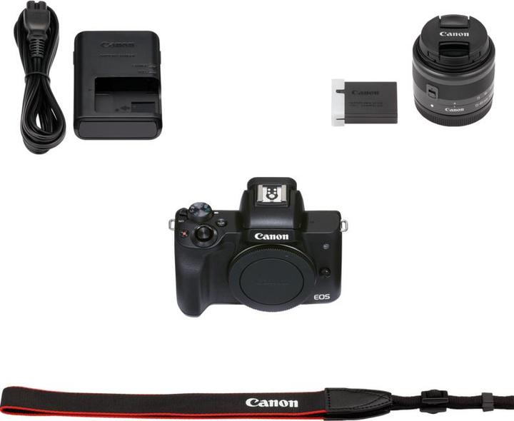 Produktbild Canon EOS M50 Mark II (15 - 45 mm, 24 Mpx, APS-C / DX)