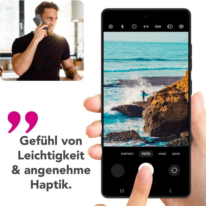 Immagine prodotto Nalia Phantom - 0,3mm Extrem Dünn, Federleicht, Mattiert, Minimalistisch - Ultra-Slim Handycase (Samsung Galaxy S25 Edge)