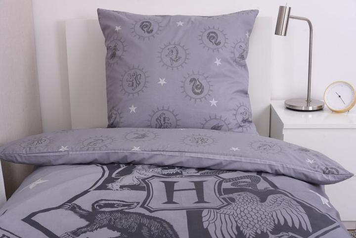 Actual product image Herding Harry Potter bed linen grey 135 x 200 cm / 80 x 80 cm