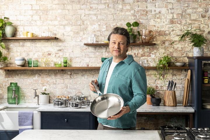 Produktbild Tefal Jamie Oliver Cook Smart Edelstahlpfanne (24 cm, Bratpfanne, Edelstahl)