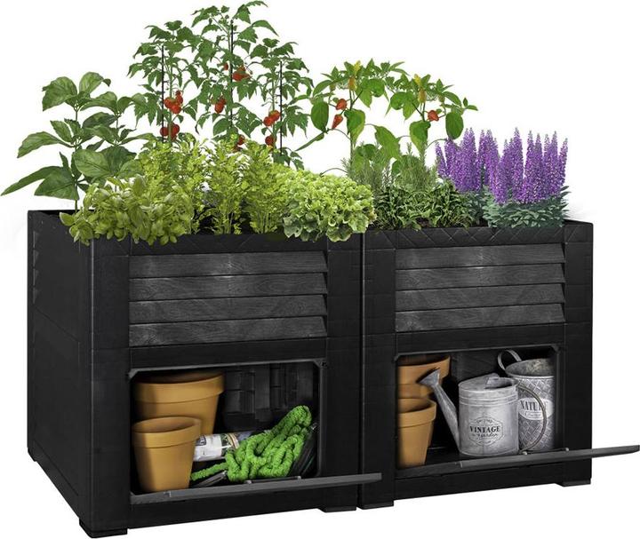 Image du produit Fs-Star Garten Hochbeet 400 Liter, mit Staufächer
