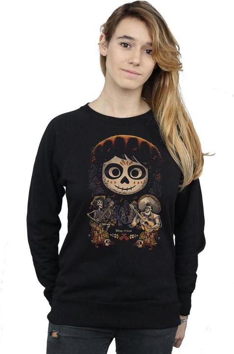 Actual product image Disney Womens/Ladies Coco Miguel Face Poster Sweatshirt (XXL)